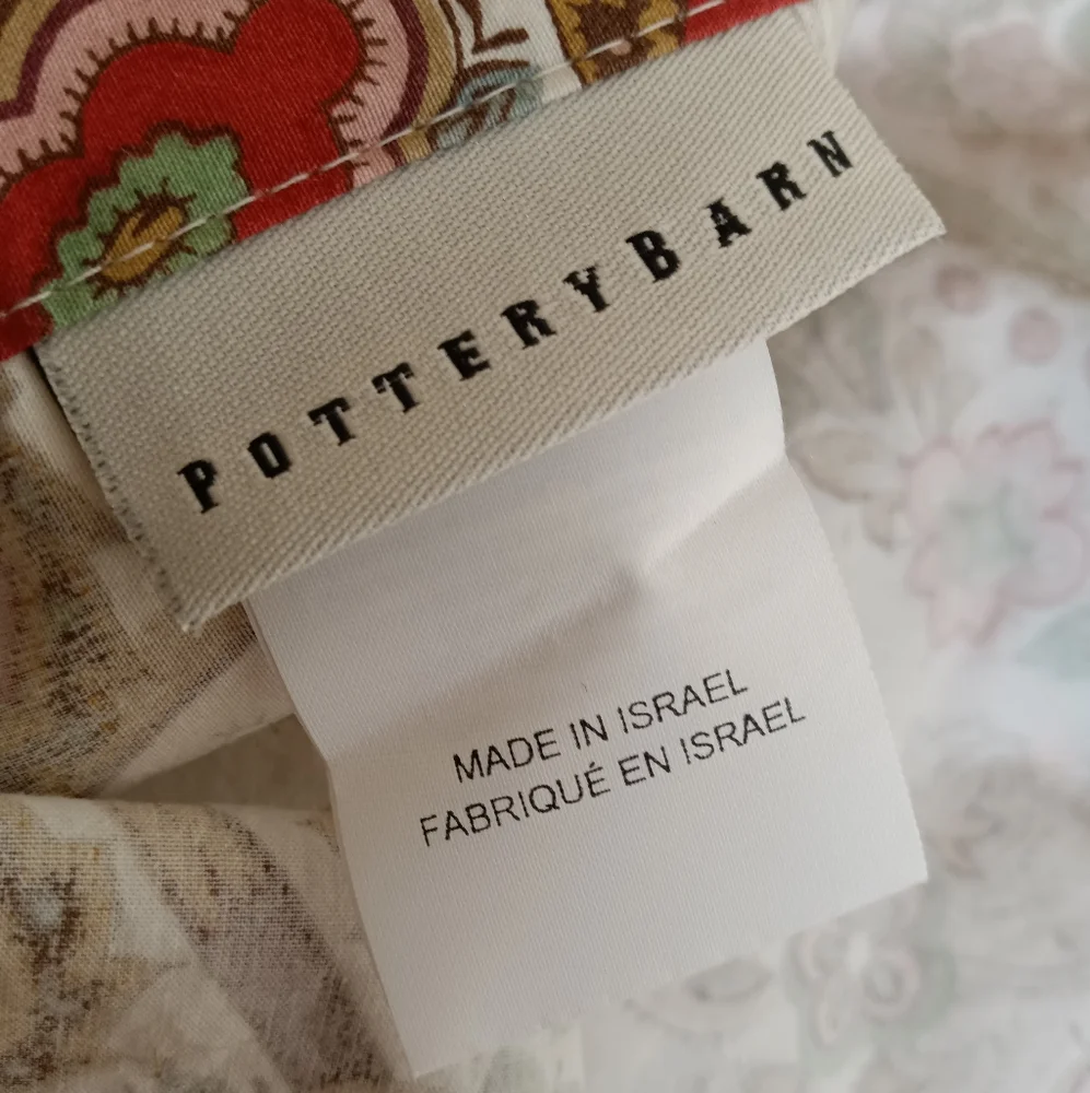 Pottery Barn stylized floral